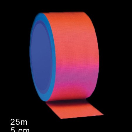 Ruban adhésif Gaffa fluorescent UV largeur 5cm x 25 mètres