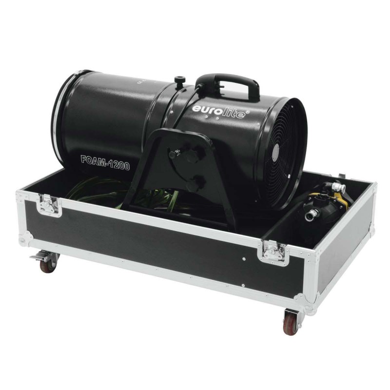 Machine à mousse FOAM 1200 - Eurolite - Souffleur - Canon - Avec flight case de transport