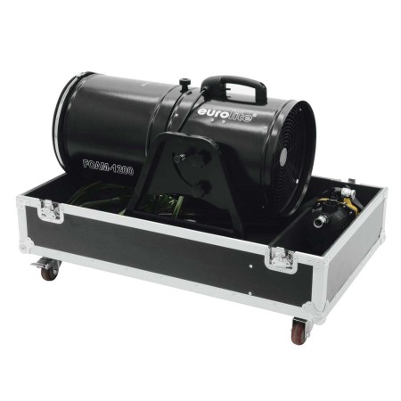Machine à mousse FOAM 1200 - Eurolite - Souffleur - Canon - Avec flight case de transport