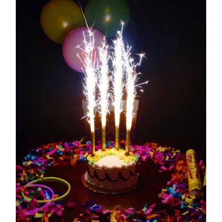 Cake fountain, Sparkling candle