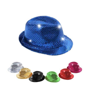 Trilby LED Sequin Hat - Light up the party