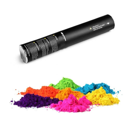 Canon à poudre colorée Holi avec air comprimée - projection 200 grammes de poudre décorative coloré dans l'air - color run