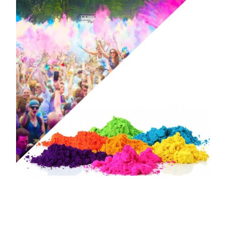 Pack 100 Sachets Poudre Holi 5 couleurs