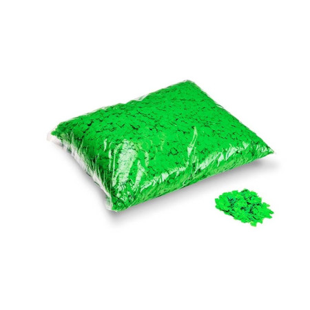 Confettis en vrac vert Fluo 6mm 1kg pour recharger canon