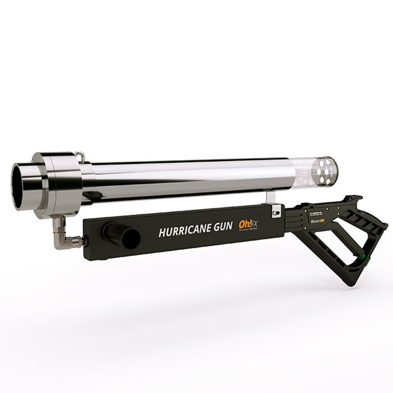 Hurricane GUN — Triple-Effect CO2 Cannon (Confetti, Holi, Smoke)