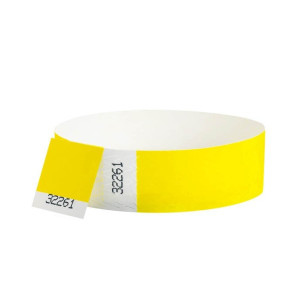 100 Bracelets évènementiel & identification Papier Tyvek largeur 19mm - AVEC COUPON détachable 2