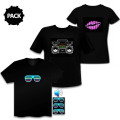T-Shirt lighting-up with sound
