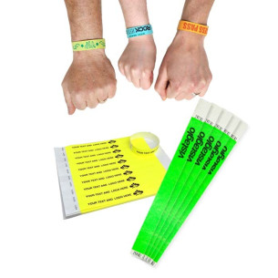 Bracelets contrôle entrée Papier Tyvek ® SLIM 19mm Personnalisés - Evenementiel