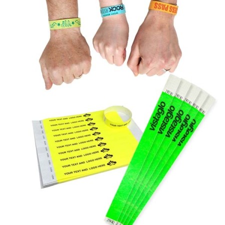 Bracelets contrôle entrée Papier Tyvek ® SLIM 19mm Personnalisés - Evenementiel