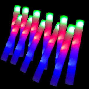 LED foam glow stick for concerts, supporters, nightclubs, camping, parties and soirées. 2