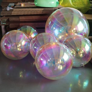 Giant Balloon Mirror Iridescent & Holographic 2