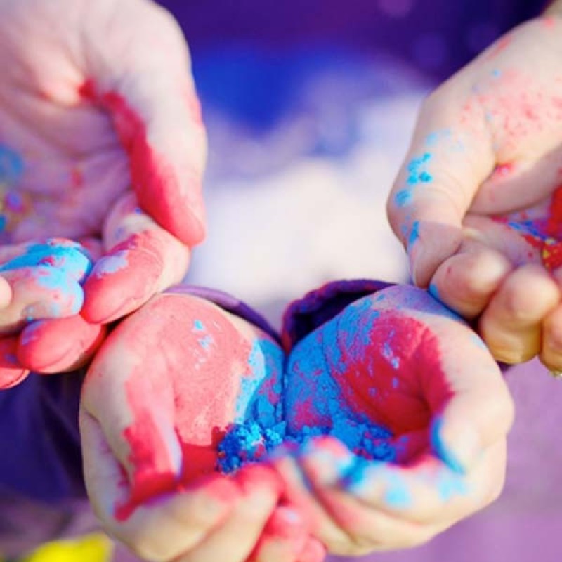 fete color run couleur poudre holi partage