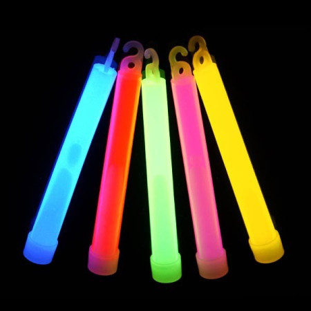25 Bâtons Lumineux Fluo 15 cm - A craquer - Chimiluminescent - Glow  sticks - Couleurs assorties