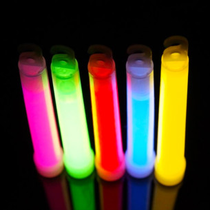 25 Bâtons Lumineux Fluo 15 cm - A craquer - Chimiluminescent - Glow  sticks - Couleurs assorties 2