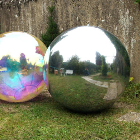 ballon geant en PVC avec effet miroir