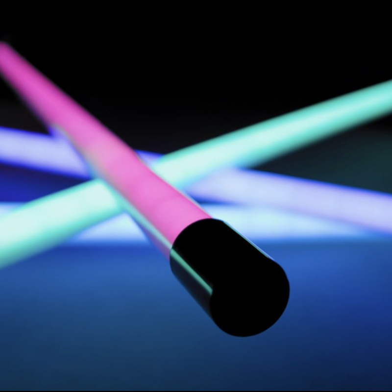 LED Neon Tube on Stand with IR Remote — 134 cm