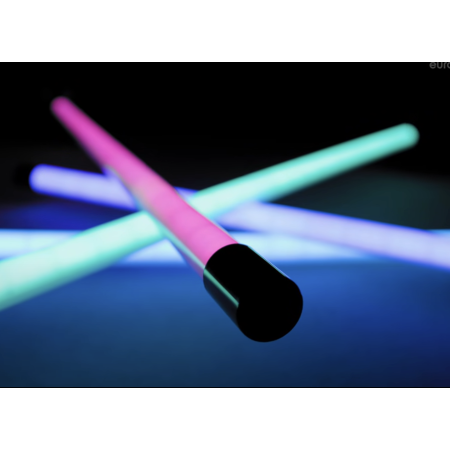 Tube néon LED 134cm sur pied avec télécommande