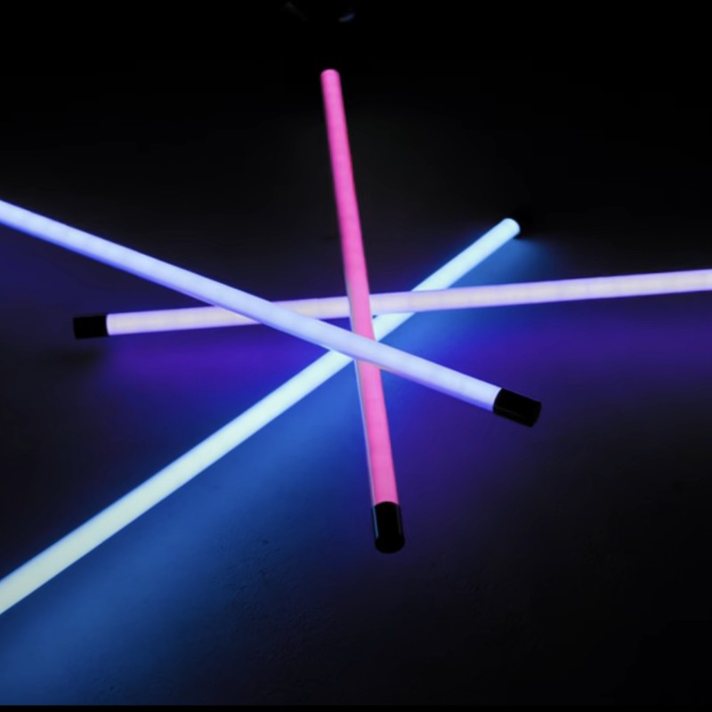 LED Neon Tube on Stand with IR Remote — 134 cm