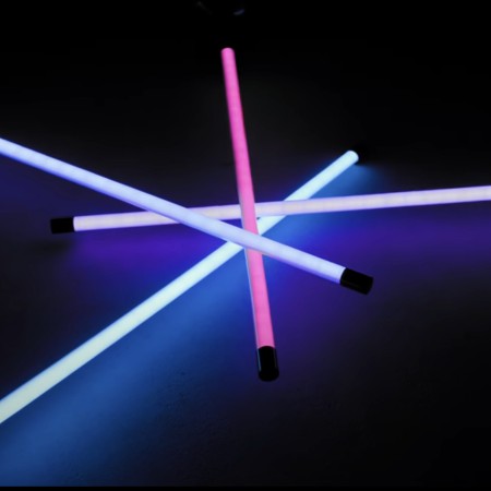 LED Neon Tube on Stand with IR Remote — 134 cm