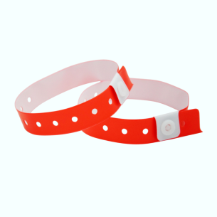 Bracelets Evènementiels inviolables PVC Vinyle couleur bleu néon fluo 2