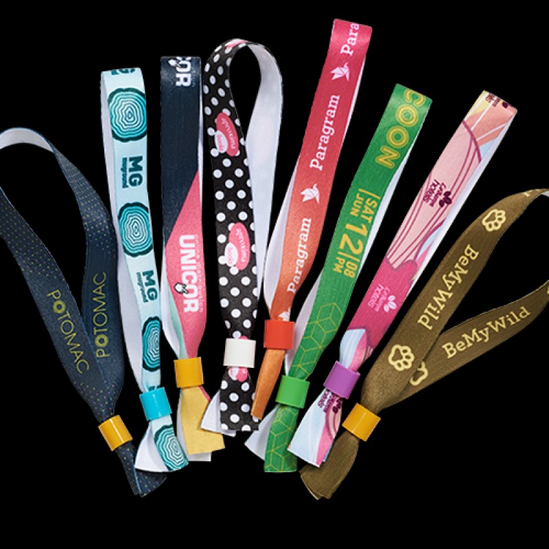 Custom Satin Fabric Wristband