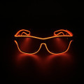 Lunettes Lumineuses Electroluminescentes LED EL Wire - Goodies lumineux évènementiel - accessoire lumineux rouge