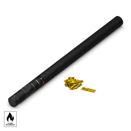 80 cm PRO Flame-Retardant Metallic Confetti Cannon — 12 m Jet