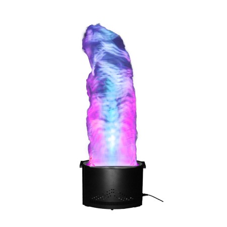 Flame effect with fabric, LEDs and blower