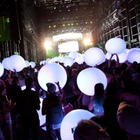 Ballon Géant Lumineux LED Multicolore - PVC - Concert festival
