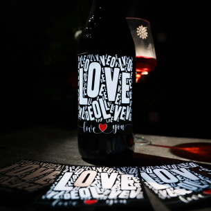 Etiquette lumineuse pour bouteille