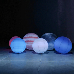 Sphère géante LED avec design de planète 2