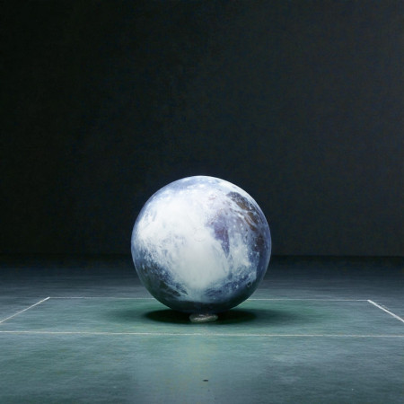 Sphère géante LED avec design de planète