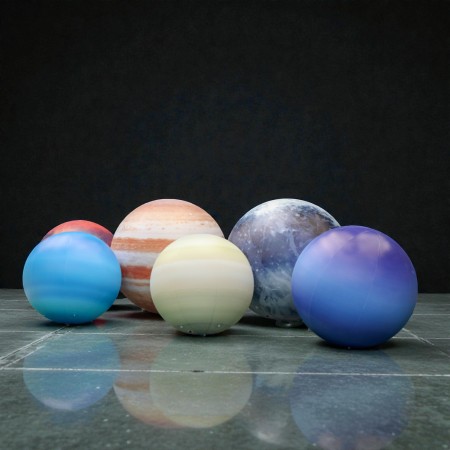 Giant LED Spheres — Custom Planet Design (PVC)