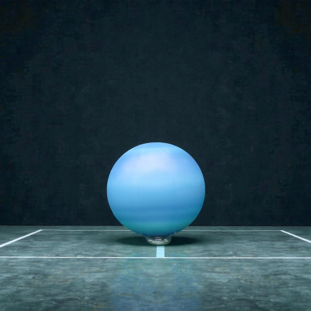 Sphère géante LED avec design de planète