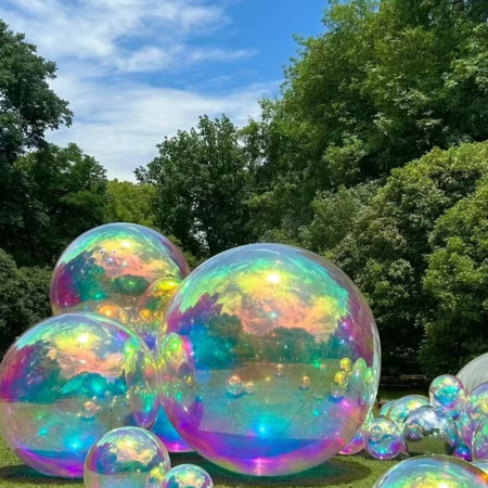 Giant Balloon Mirror Iridescent & Holographic