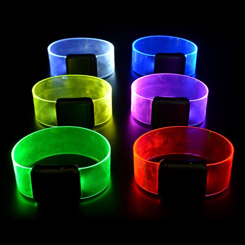LED Crystal Light-Up Bracelet — RGB or single colour