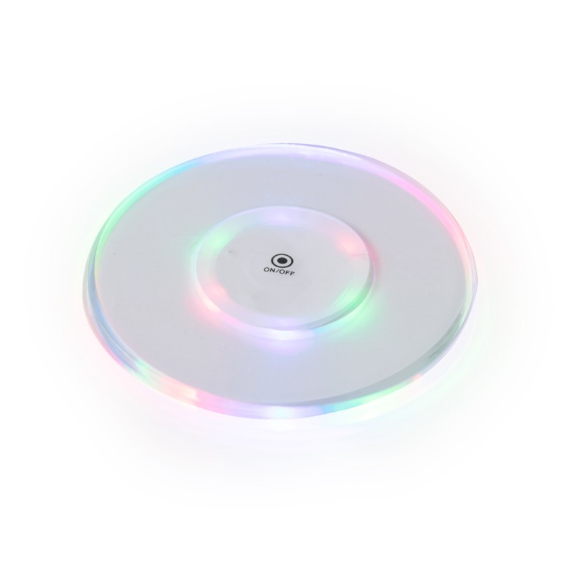 LED Light-Up Drink Coaster — 6 LEDs, 3 Modes