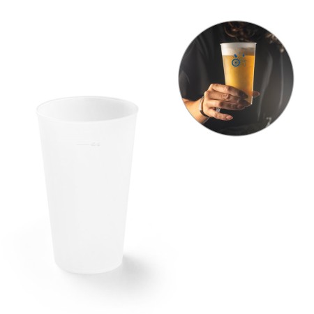 Gobelet de festival 500ml personnalisé — Réutilisable, fabrication Europe