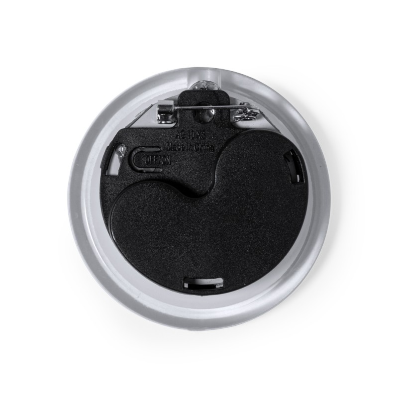 Multi-Colour LED Light-Up Badge — 5 cm, 3 Modes