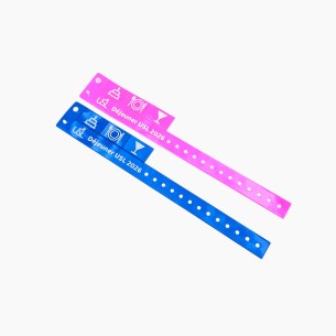 Bracelets PVC Vinyle avec 3 coupons détachables