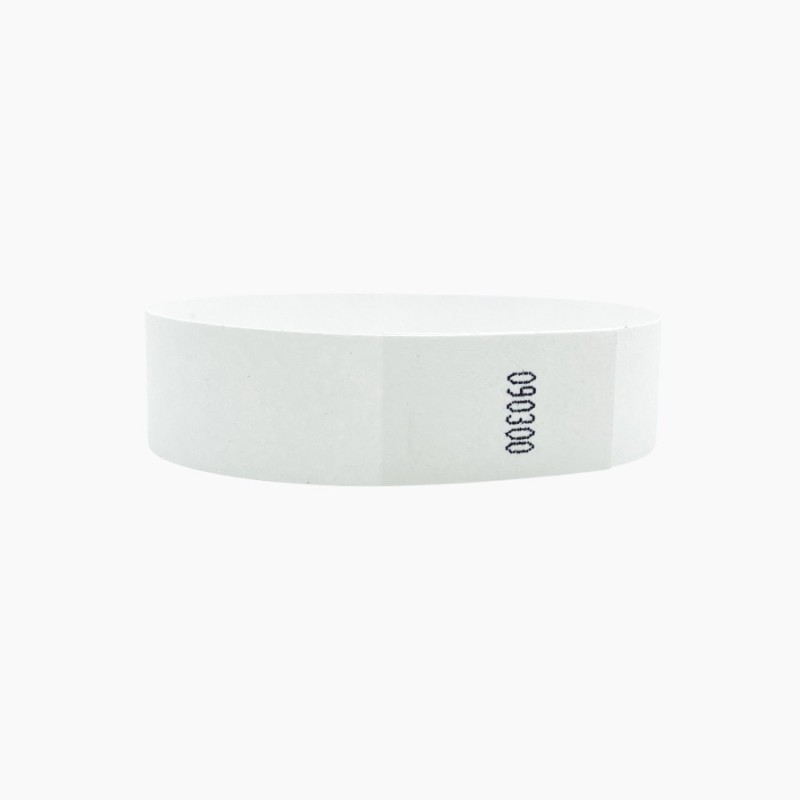 White Printable identification wristbands - Laser and inkjet