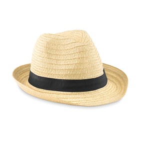 Custom Straw Hat with Coloured Polyester Band