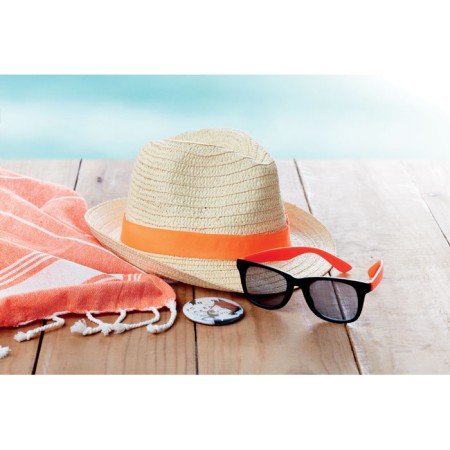 Custom Straw Hat with Coloured Polyester Band