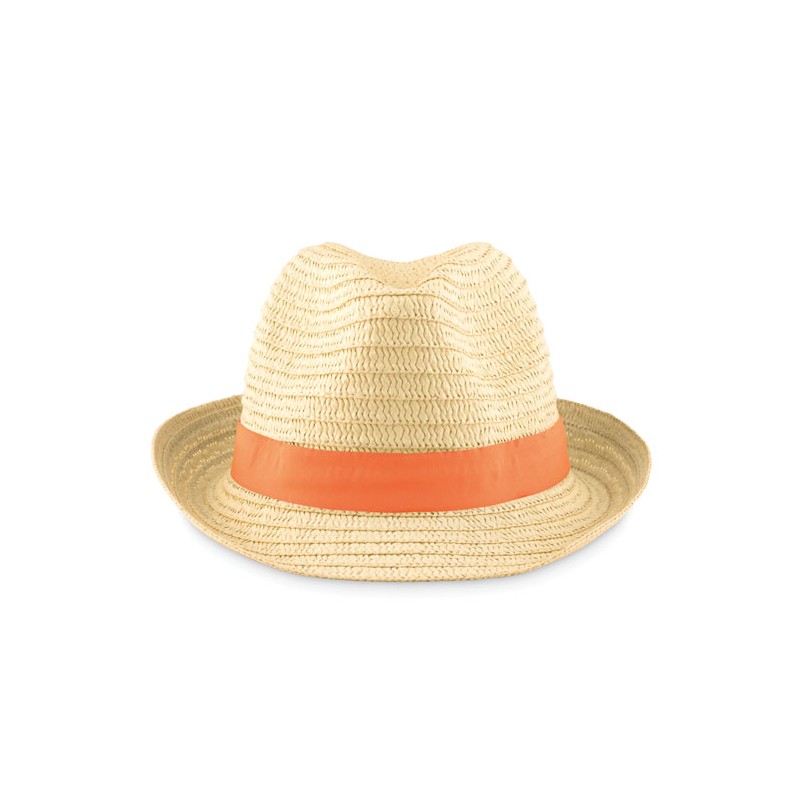 Custom Straw Hat with Coloured Polyester Band