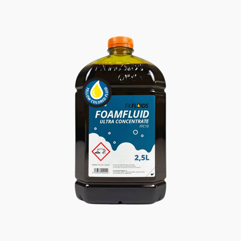 Concentrated Coloured Foam Fluid — Bright Colour Effect