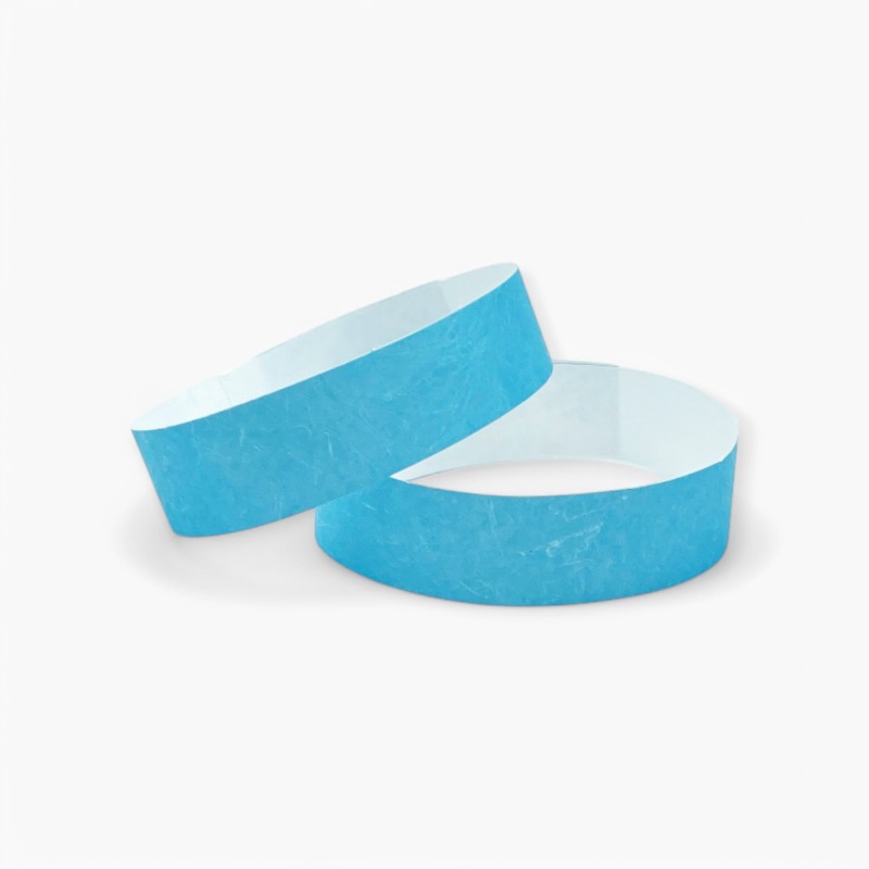 Printed Tyvek Wristbands 19mm Paper Entry Control