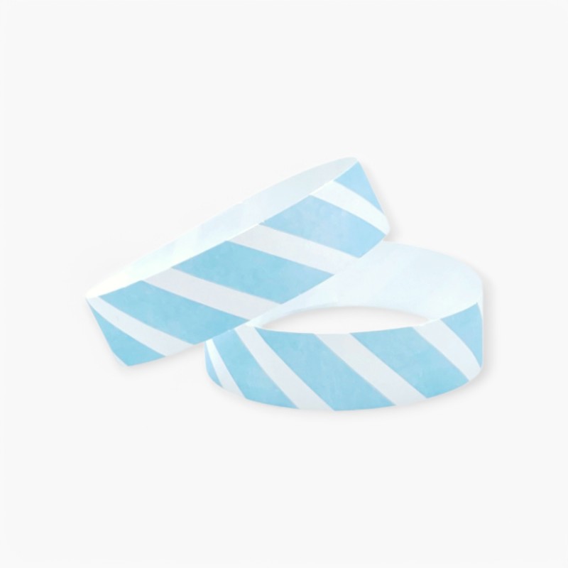 Printed Tyvek Wristbands 19mm Paper Entry Control