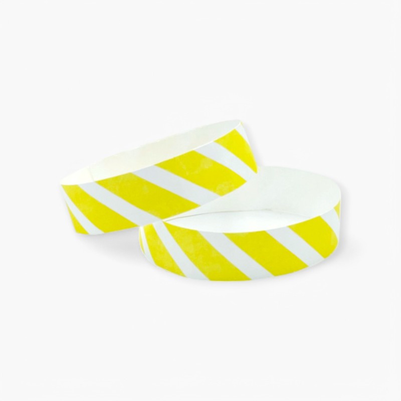 Printed Tyvek Wristbands 19mm Paper Entry Control