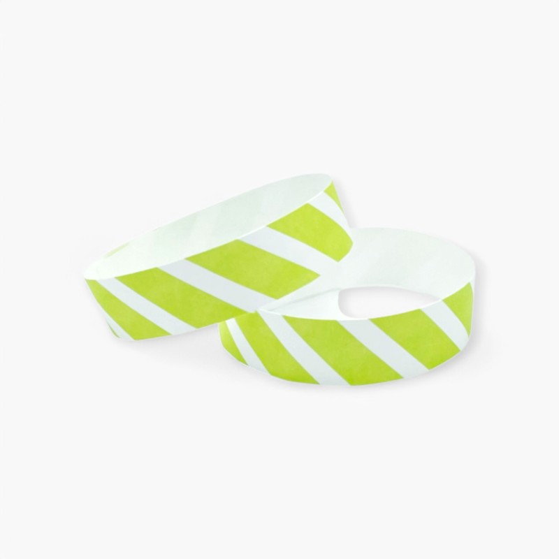 Printed Tyvek Wristbands 19mm Paper Entry Control