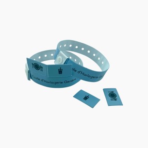 PVC Vinyl Wristbands with 2 Tear-Off Coupons — Custom Branded